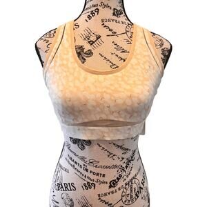 Fabletics Belle High Impact Sports Bra Gold/Beige size M/8